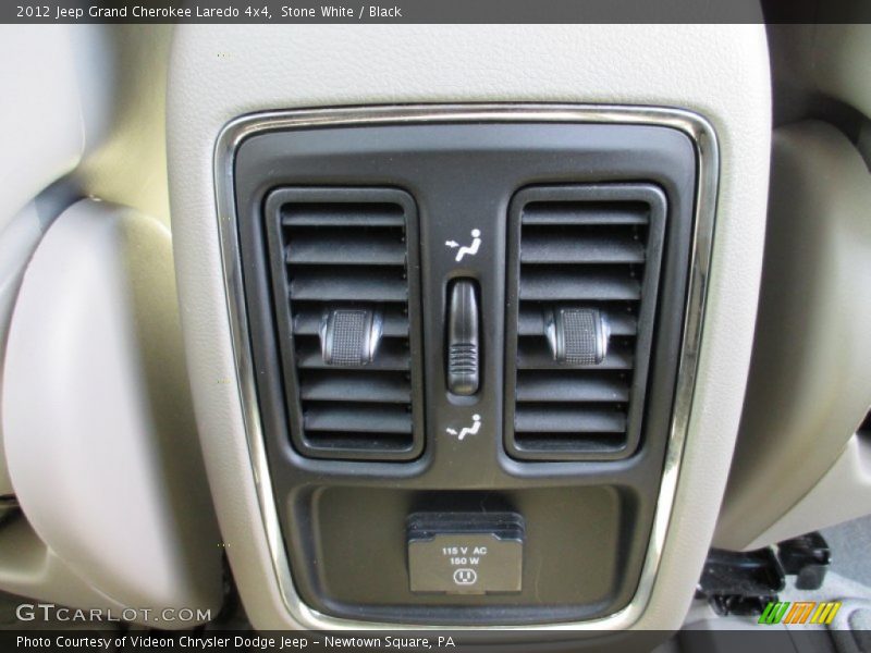 Stone White / Black 2012 Jeep Grand Cherokee Laredo 4x4