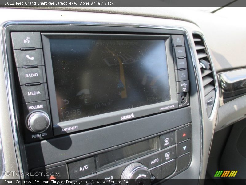Stone White / Black 2012 Jeep Grand Cherokee Laredo 4x4