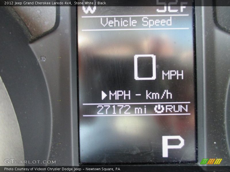 Stone White / Black 2012 Jeep Grand Cherokee Laredo 4x4