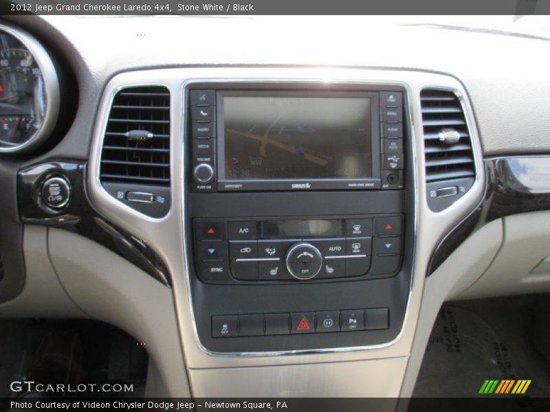 Stone White / Black 2012 Jeep Grand Cherokee Laredo 4x4