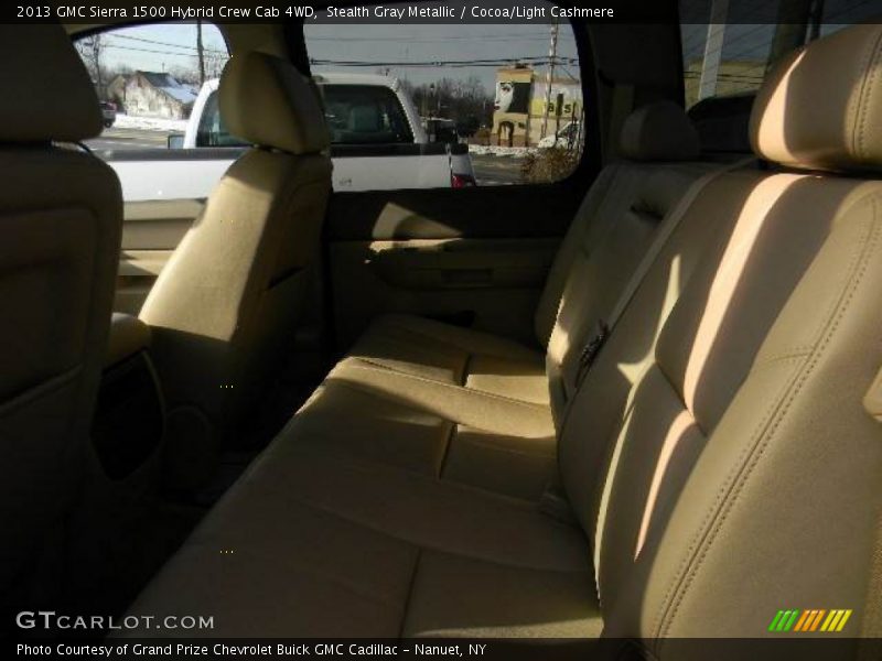 Stealth Gray Metallic / Cocoa/Light Cashmere 2013 GMC Sierra 1500 Hybrid Crew Cab 4WD