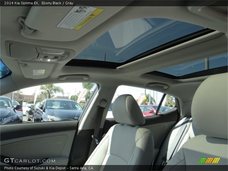 Ebony Black / Gray 2014 Kia Optima EX