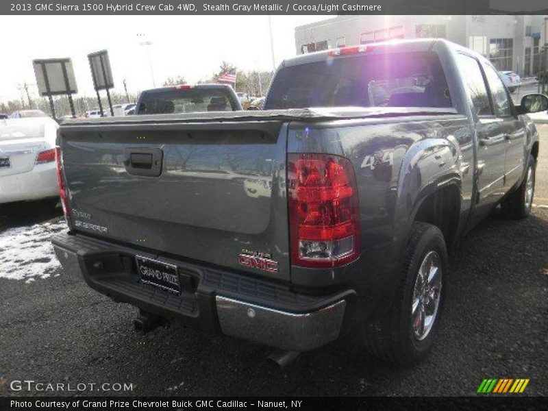 Stealth Gray Metallic / Cocoa/Light Cashmere 2013 GMC Sierra 1500 Hybrid Crew Cab 4WD