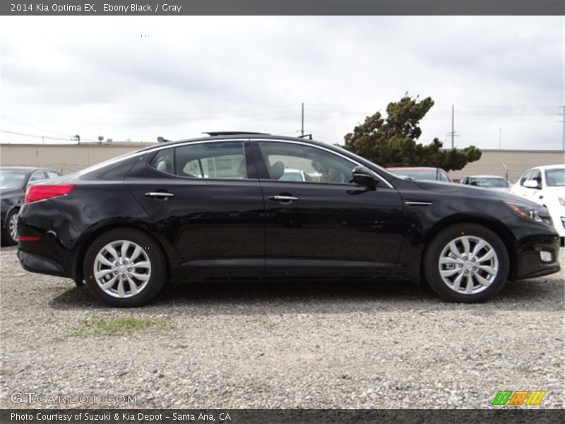 Ebony Black / Gray 2014 Kia Optima EX