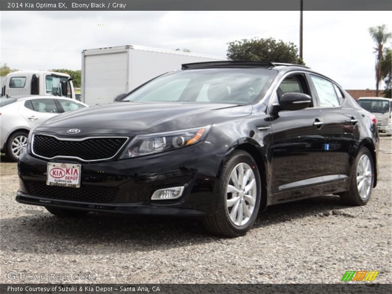 Ebony Black / Gray 2014 Kia Optima EX