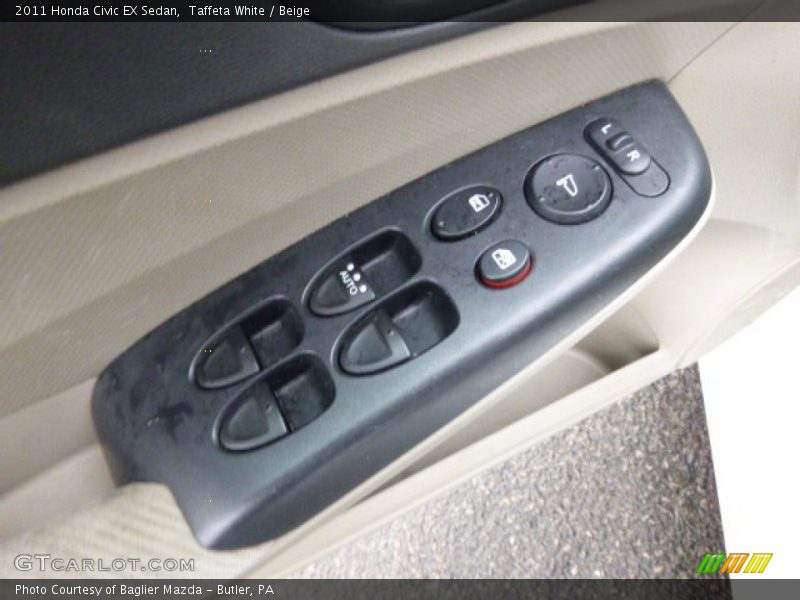 Taffeta White / Beige 2011 Honda Civic EX Sedan