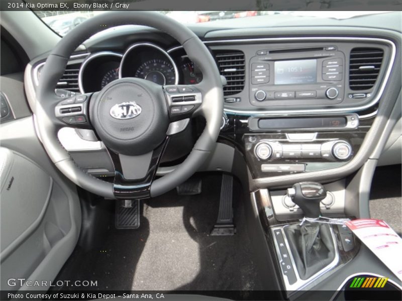 Ebony Black / Gray 2014 Kia Optima EX