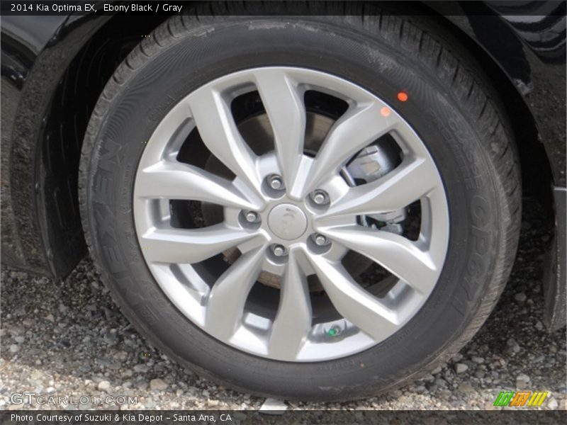 Ebony Black / Gray 2014 Kia Optima EX
