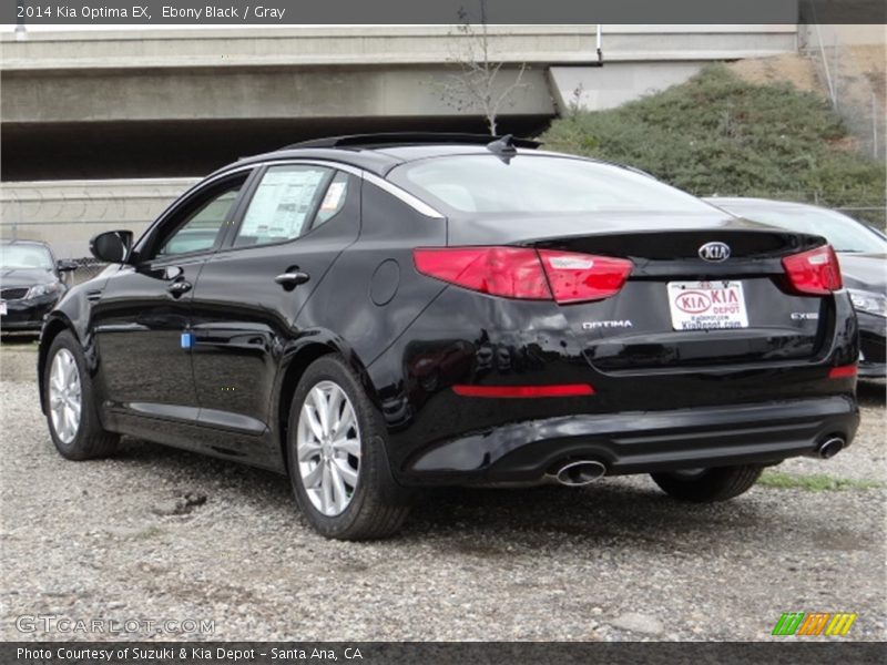 Ebony Black / Gray 2014 Kia Optima EX