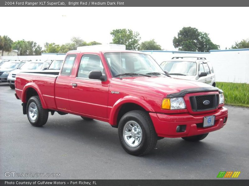 Bright Red / Medium Dark Flint 2004 Ford Ranger XLT SuperCab