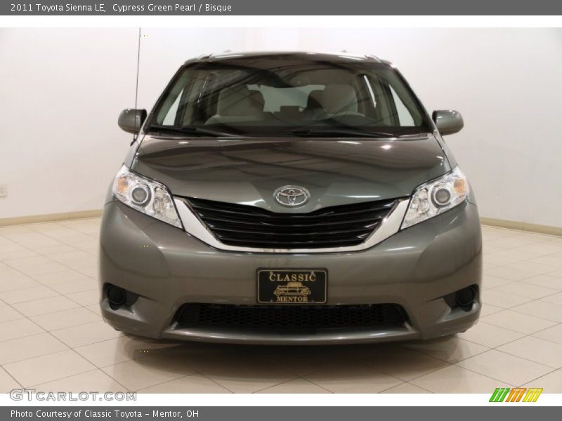 Cypress Green Pearl / Bisque 2011 Toyota Sienna LE