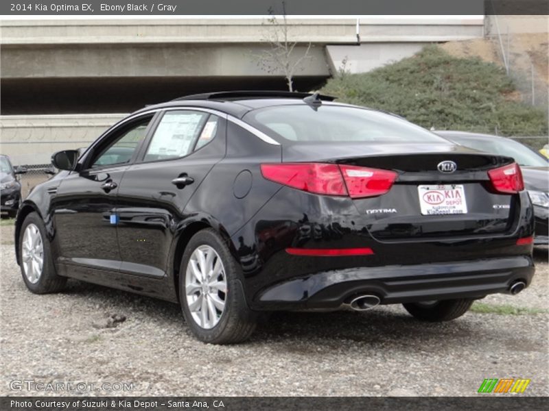 Ebony Black / Gray 2014 Kia Optima EX