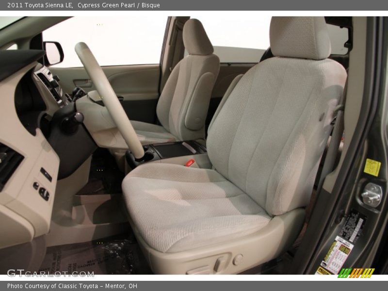 Cypress Green Pearl / Bisque 2011 Toyota Sienna LE