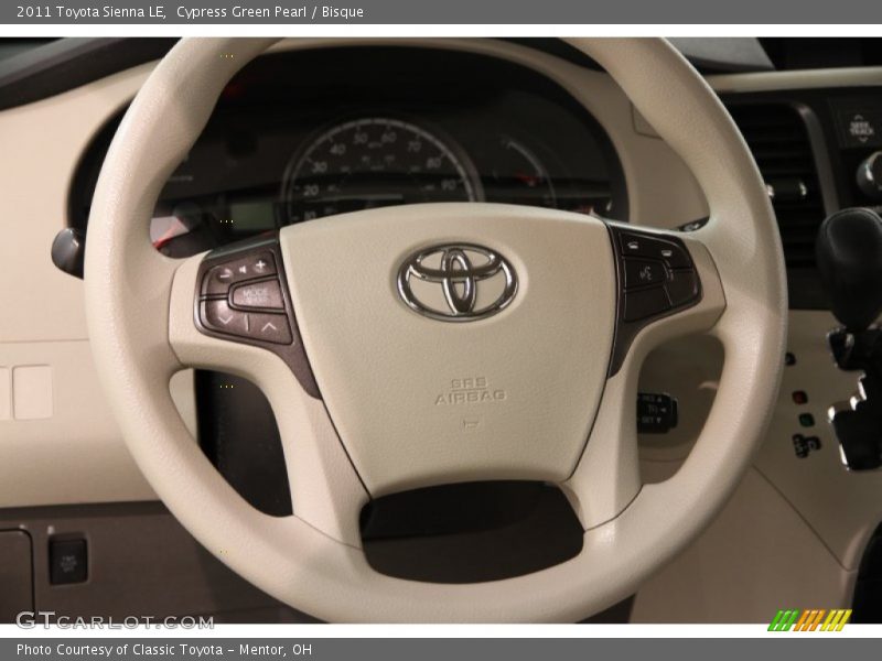 Cypress Green Pearl / Bisque 2011 Toyota Sienna LE
