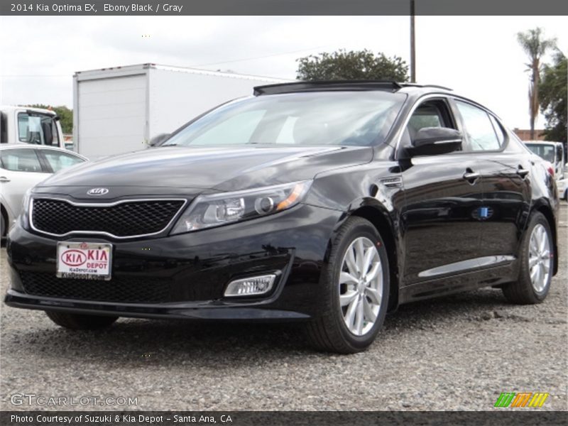 Ebony Black / Gray 2014 Kia Optima EX