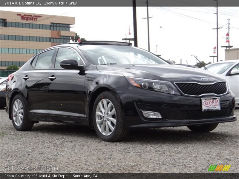 Ebony Black / Gray 2014 Kia Optima EX