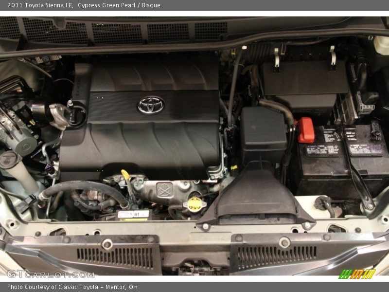 Cypress Green Pearl / Bisque 2011 Toyota Sienna LE