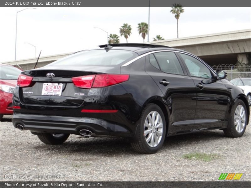 Ebony Black / Gray 2014 Kia Optima EX
