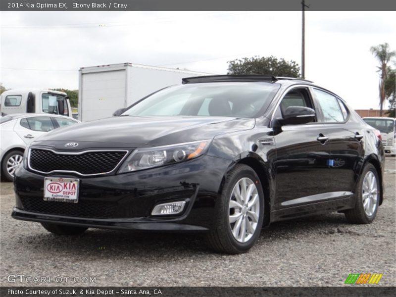 Ebony Black / Gray 2014 Kia Optima EX