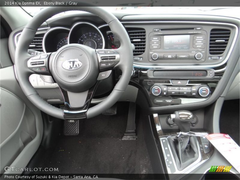 Ebony Black / Gray 2014 Kia Optima EX