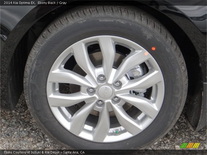 Ebony Black / Gray 2014 Kia Optima EX
