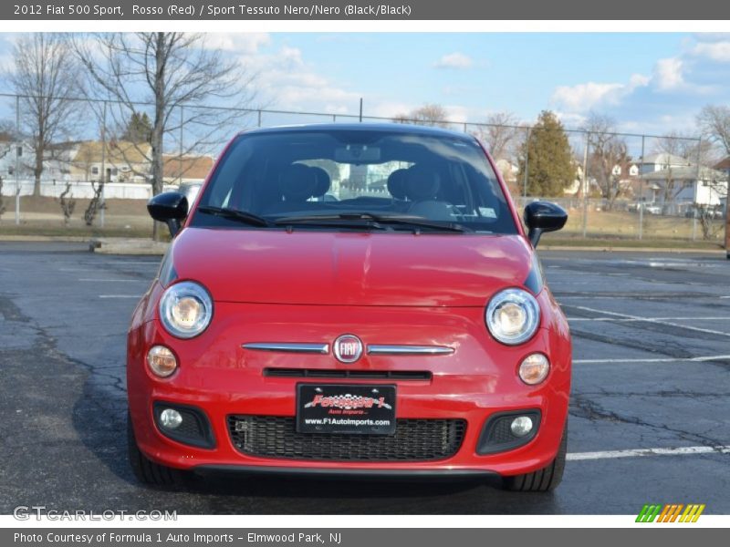 Rosso (Red) / Sport Tessuto Nero/Nero (Black/Black) 2012 Fiat 500 Sport