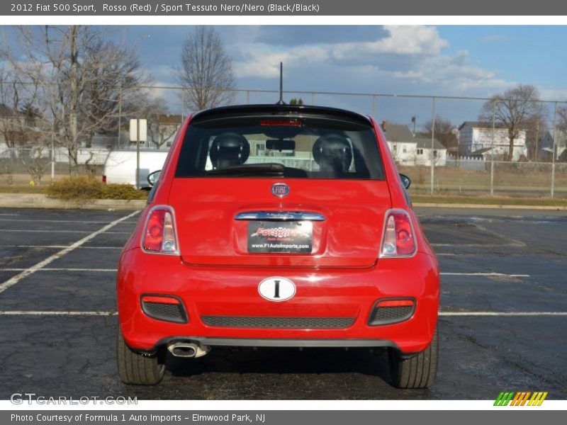 Rosso (Red) / Sport Tessuto Nero/Nero (Black/Black) 2012 Fiat 500 Sport