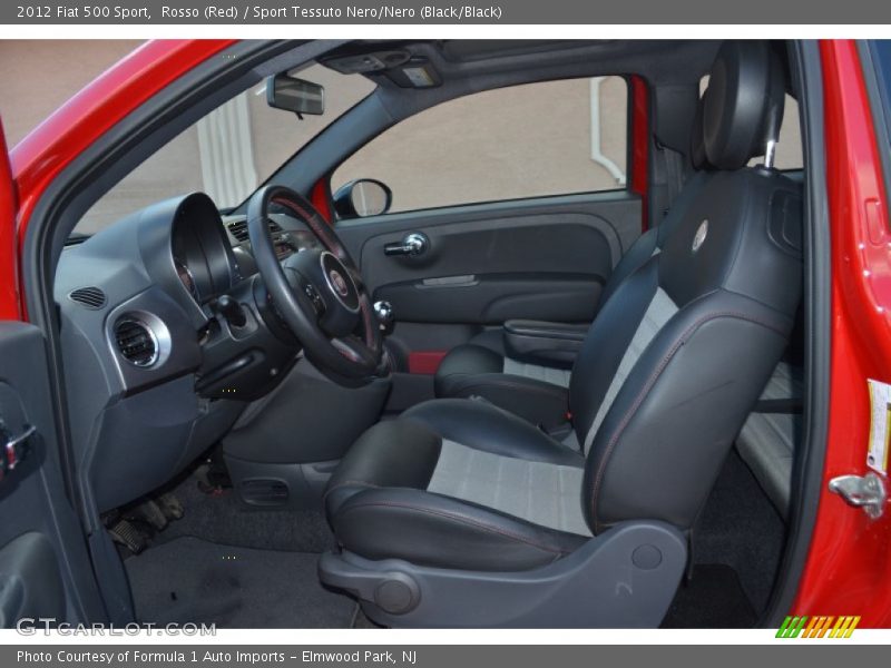 Rosso (Red) / Sport Tessuto Nero/Nero (Black/Black) 2012 Fiat 500 Sport