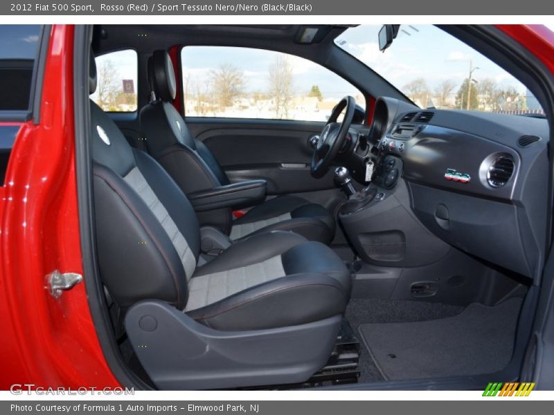 Rosso (Red) / Sport Tessuto Nero/Nero (Black/Black) 2012 Fiat 500 Sport