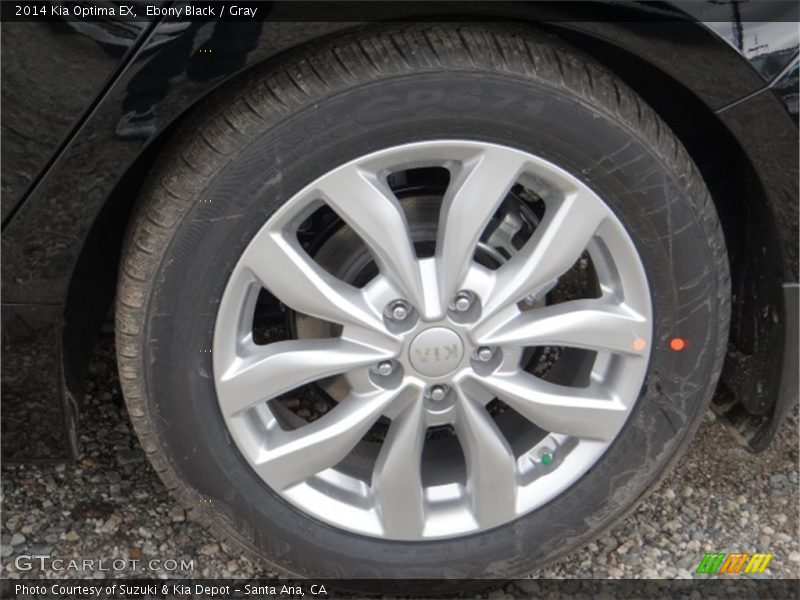 Ebony Black / Gray 2014 Kia Optima EX