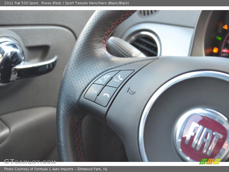 Rosso (Red) / Sport Tessuto Nero/Nero (Black/Black) 2012 Fiat 500 Sport