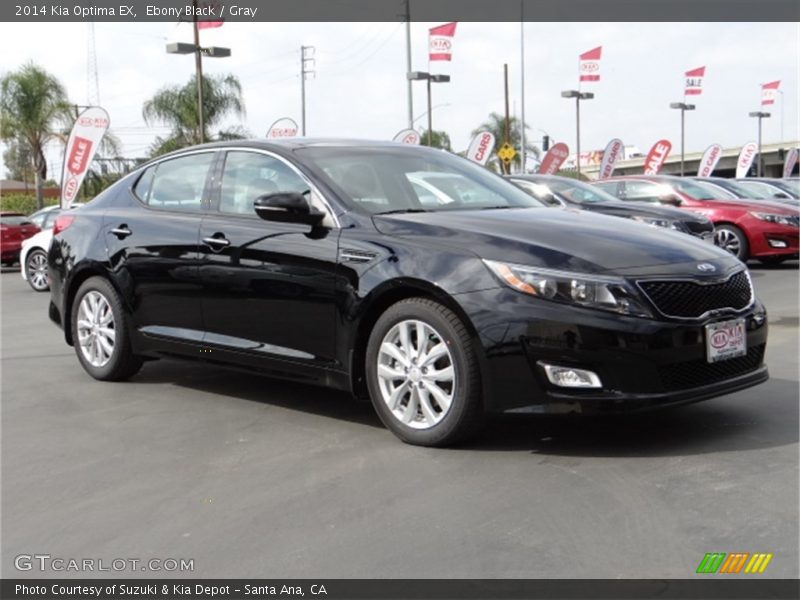 Ebony Black / Gray 2014 Kia Optima EX