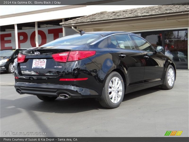 Ebony Black / Gray 2014 Kia Optima EX