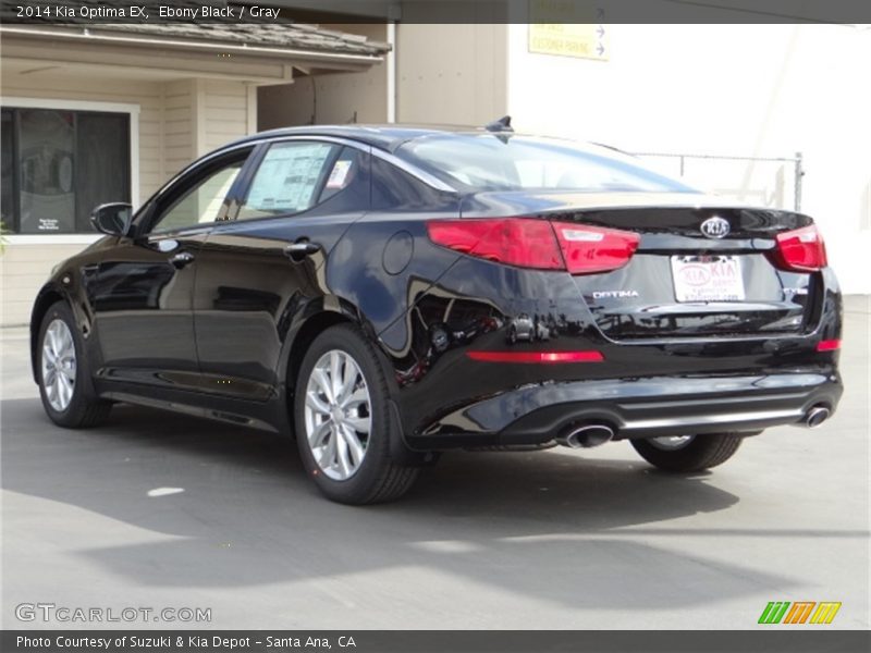 Ebony Black / Gray 2014 Kia Optima EX