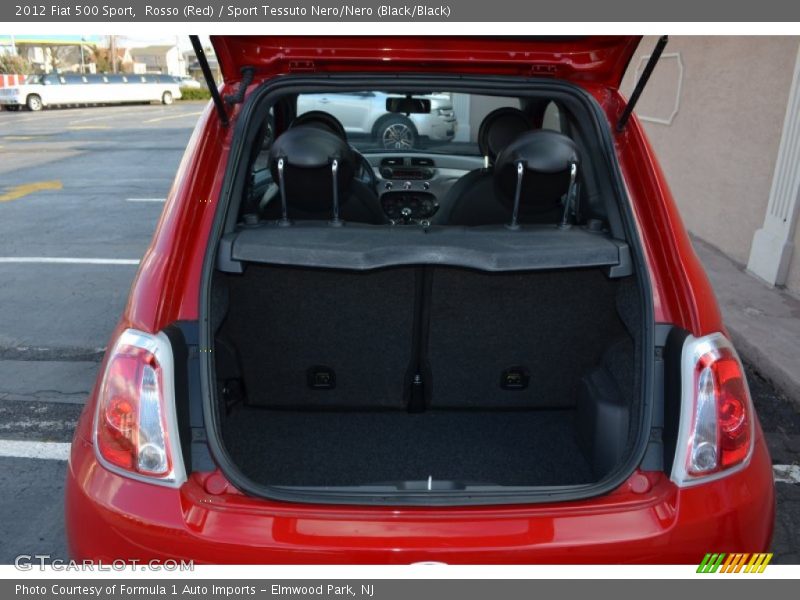 Rosso (Red) / Sport Tessuto Nero/Nero (Black/Black) 2012 Fiat 500 Sport