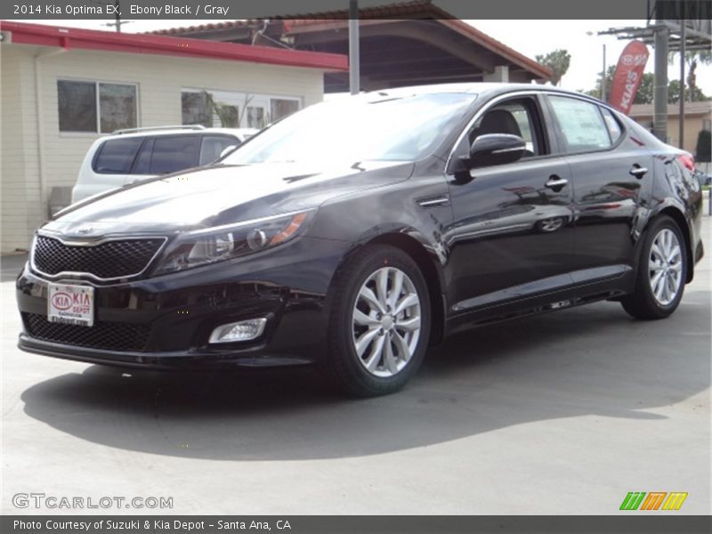 Ebony Black / Gray 2014 Kia Optima EX