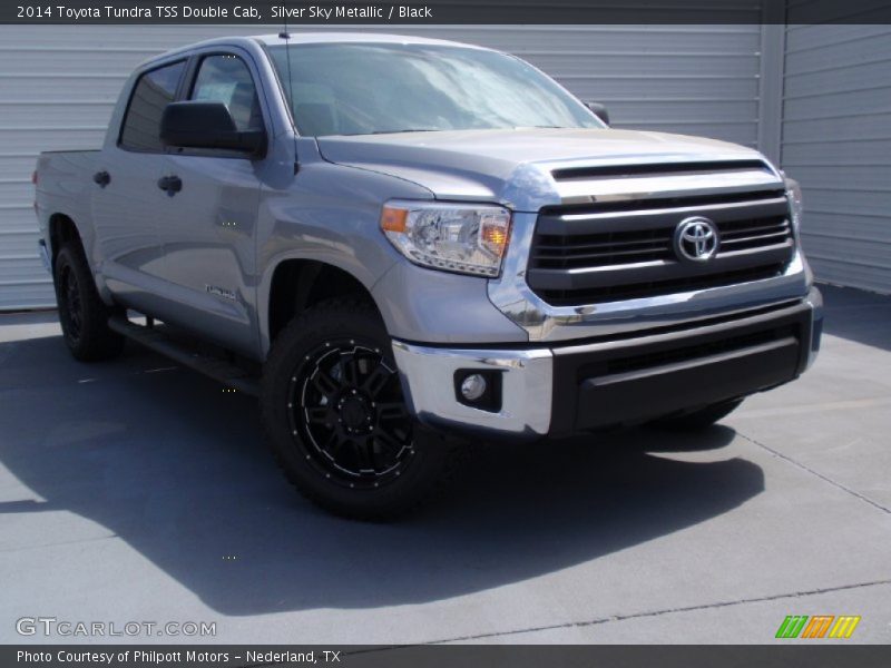 Silver Sky Metallic / Black 2014 Toyota Tundra TSS Double Cab