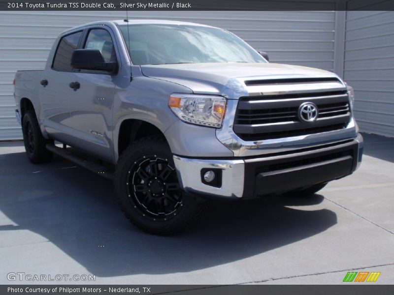 Silver Sky Metallic / Black 2014 Toyota Tundra TSS Double Cab