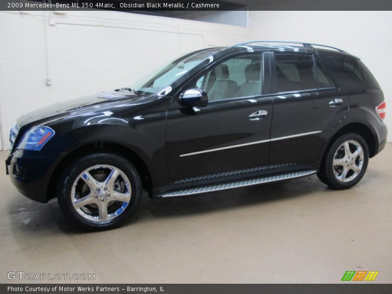 Obsidian Black Metallic / Cashmere 2009 Mercedes-Benz ML 350 4Matic