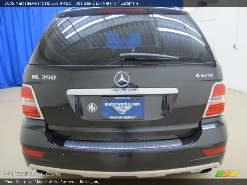 Obsidian Black Metallic / Cashmere 2009 Mercedes-Benz ML 350 4Matic