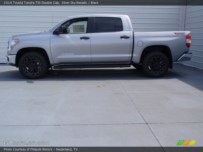 Silver Sky Metallic / Black 2014 Toyota Tundra TSS Double Cab