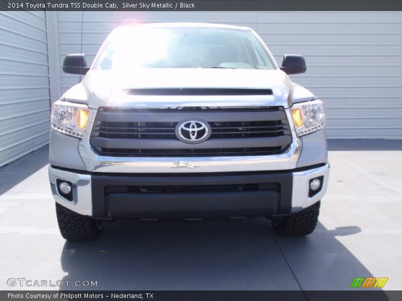 Silver Sky Metallic / Black 2014 Toyota Tundra TSS Double Cab