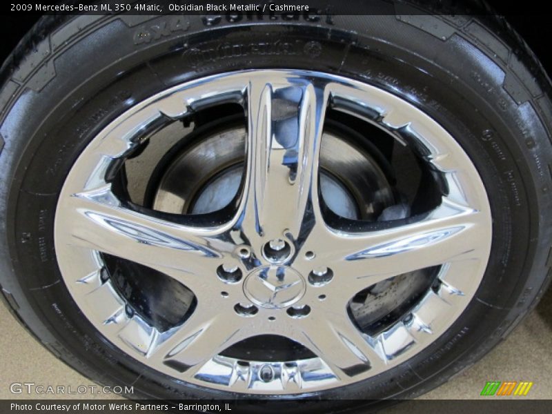 Obsidian Black Metallic / Cashmere 2009 Mercedes-Benz ML 350 4Matic