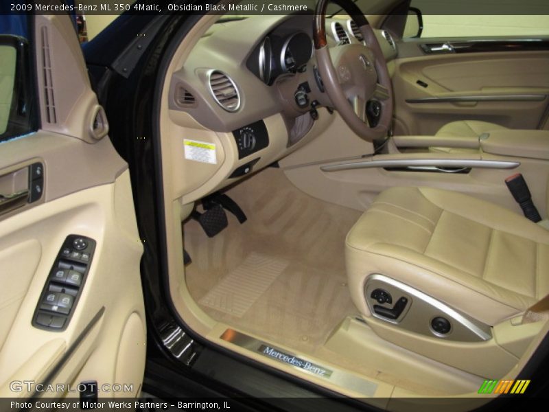 Obsidian Black Metallic / Cashmere 2009 Mercedes-Benz ML 350 4Matic