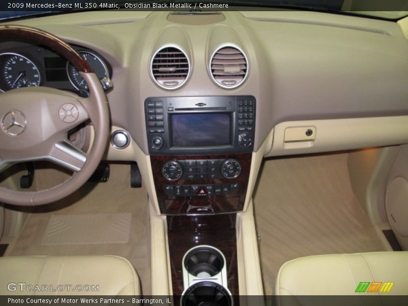 Obsidian Black Metallic / Cashmere 2009 Mercedes-Benz ML 350 4Matic