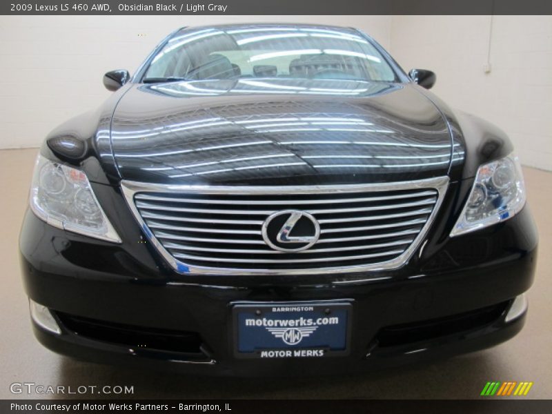 Obsidian Black / Light Gray 2009 Lexus LS 460 AWD