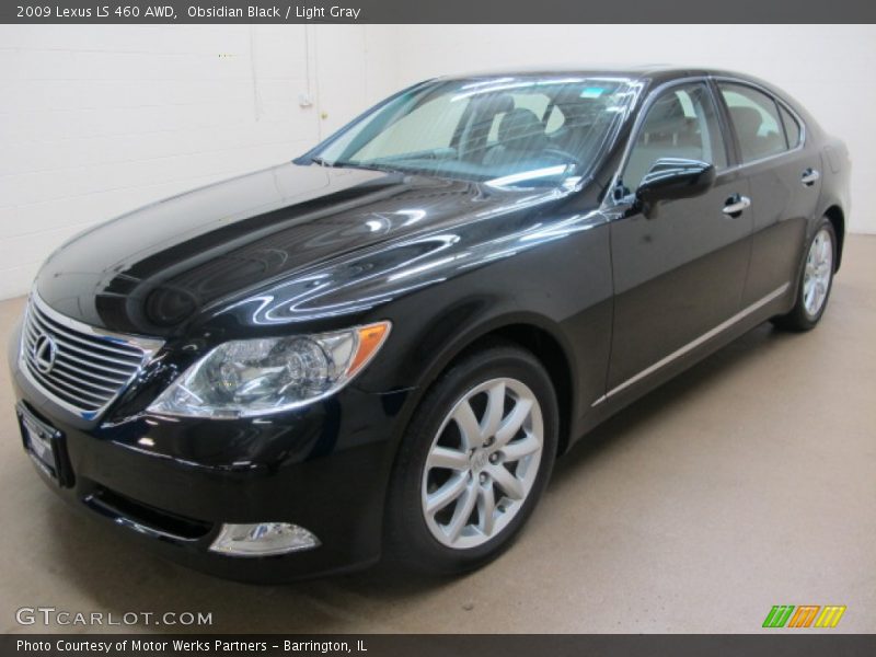 Obsidian Black / Light Gray 2009 Lexus LS 460 AWD