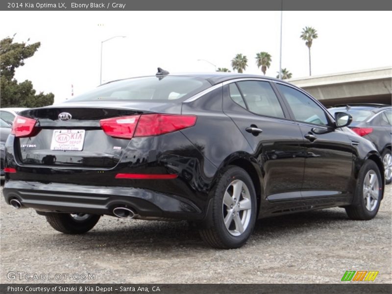 Ebony Black / Gray 2014 Kia Optima LX