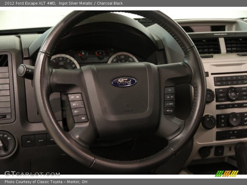 Ingot Silver Metallic / Charcoal Black 2012 Ford Escape XLT 4WD