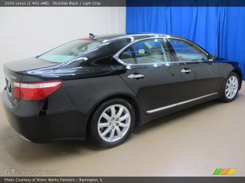 Obsidian Black / Light Gray 2009 Lexus LS 460 AWD